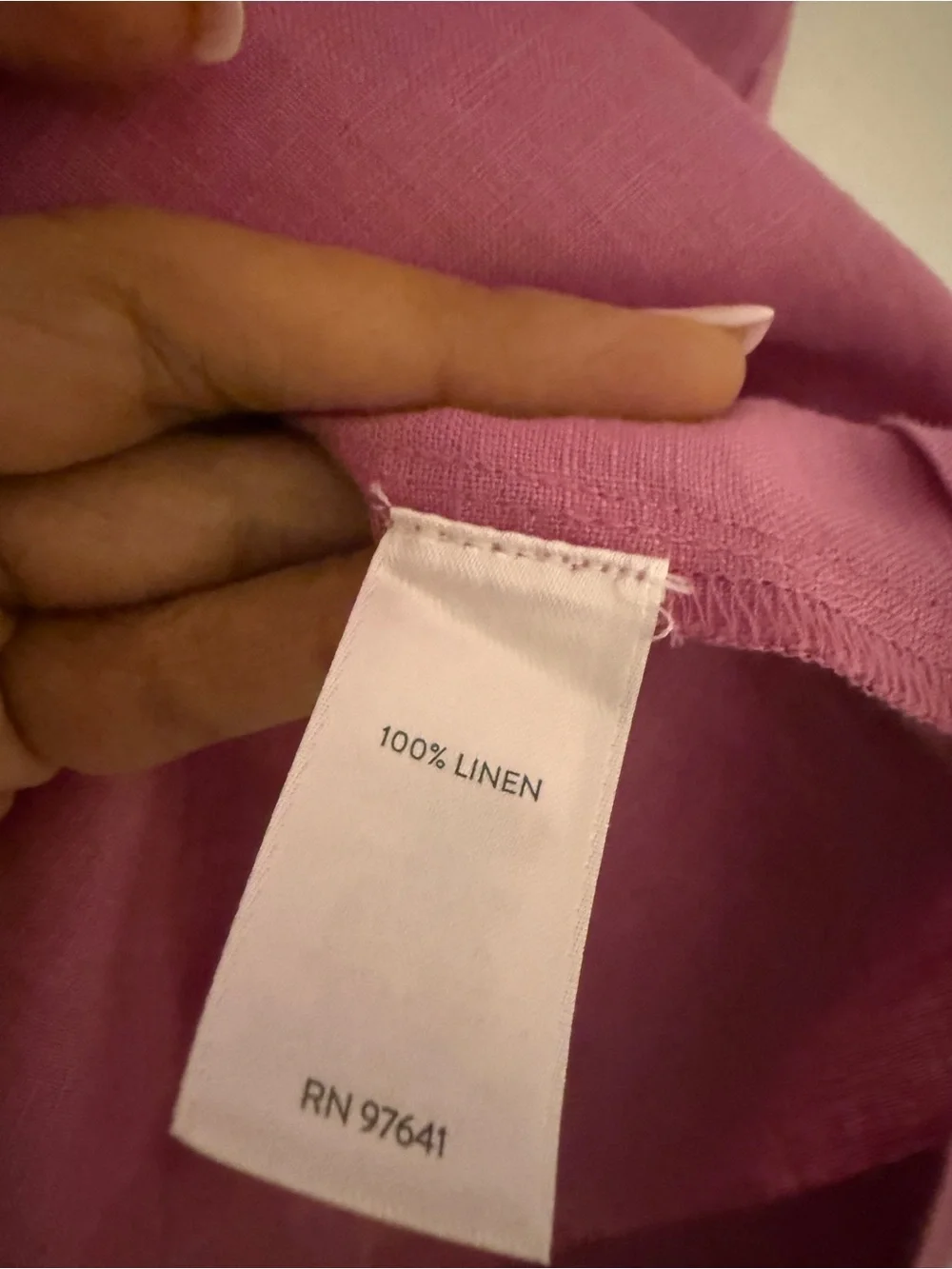 Women’s ' Fuchsia Wide-Leg linen Pull-On Pants
